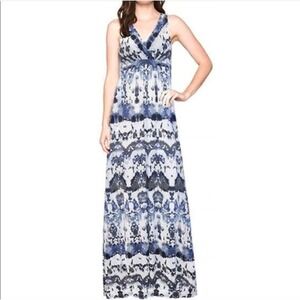 Matty M Womens Maxi Dress, V Neck Sleeveless, M